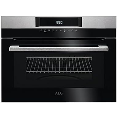 AEG KMK721000M Eléctrico 46L 2000W Negro, Acero inoxidable – Horno (Medio, Eléctrico, 30-230 °C, Negro, Acero inoxidable, Tocar, Frente)