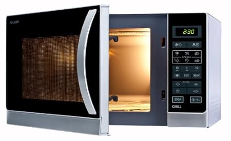 Sharp R742INW - Microondas grill, 25 l, control táctil, 1000...