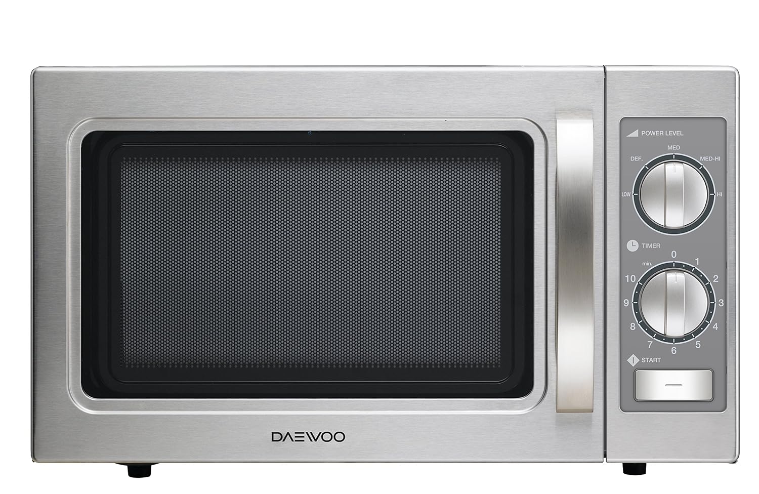 Daewoo KOM-9P35B - Microondas profesional, 29 litros, manual, inoxidable